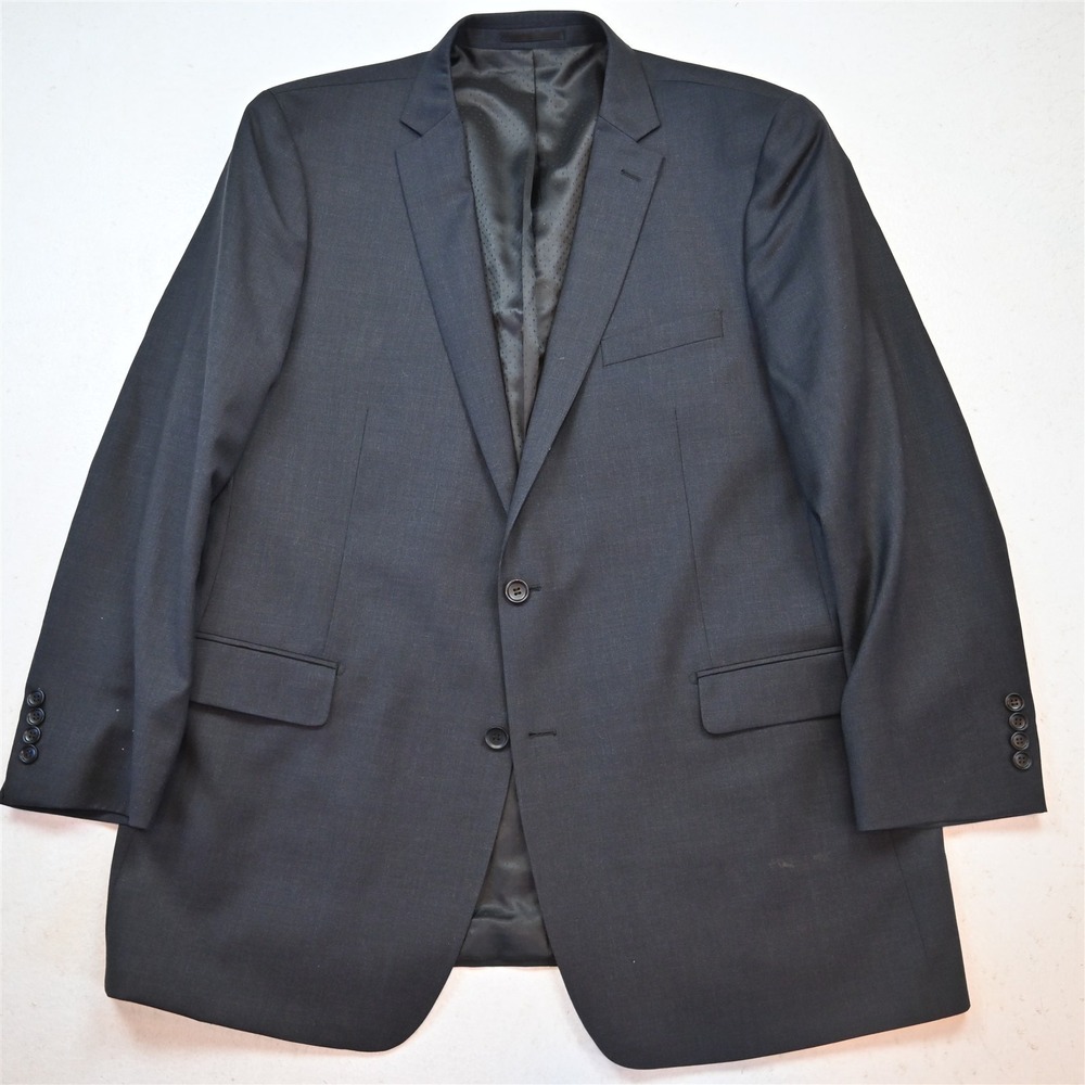 Mantoni 48L Gray 100% Wool Mens Blazer Suit Jacket Sport Coat